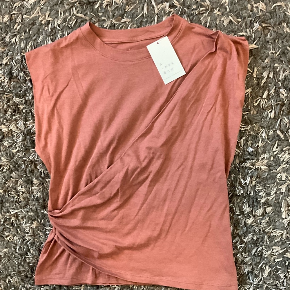 NWT a•new•day Women's Rust Top | XS